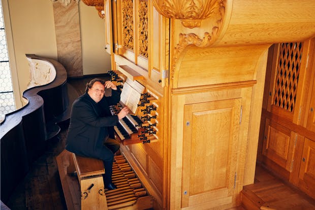 Professor Martin Schmeding at the organ