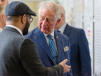 Prince Charles exhibition visit