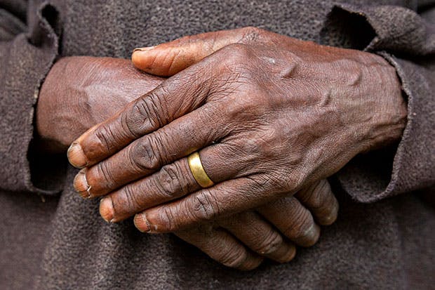 African Older Woman's Hands