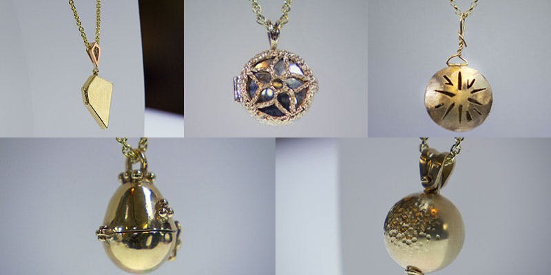 Lockets created by the All That Glitters contestants