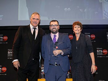 Paul Harris receives his award