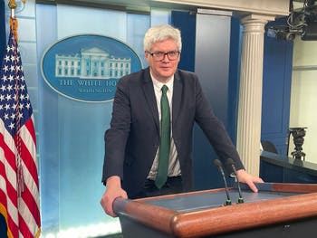 BCU Lecturer Frank Mannion in the White House 