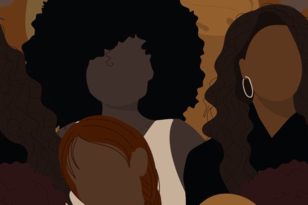 Montage image of black women