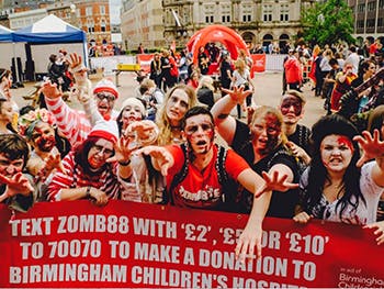 Birmingham zombie walk 2016
