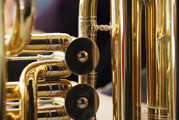 Brass instrument close-up