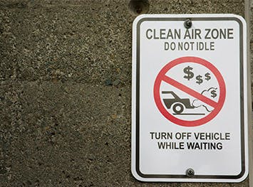 Clean air zone sticker 
