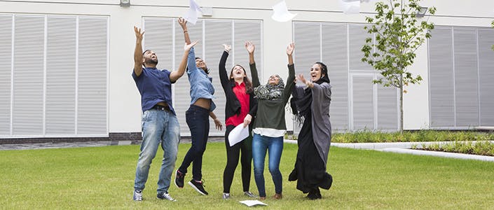 International students with results