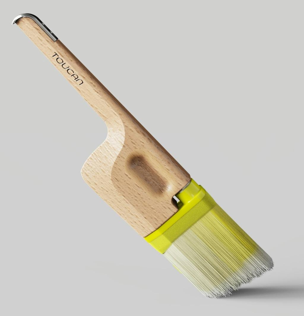 A wooden brush