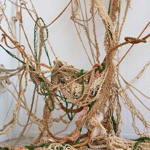 Fine Art installation: ropes tangled together