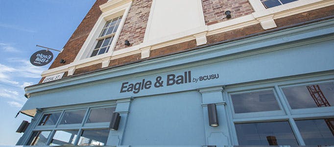 Eagle and Ball 682x300 - Front of the Eagle and Ball pub