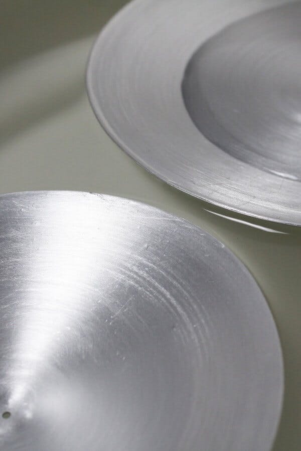 A set of metal plates