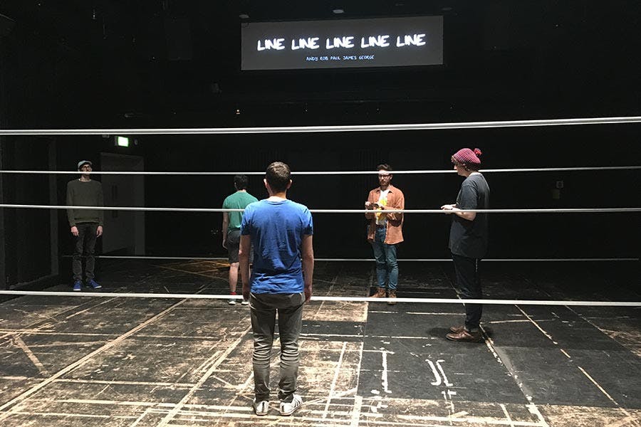 Experimental Performance piece on the theme of 'Line, line, line'