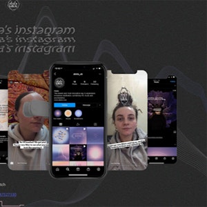 Instagram screenshots of students final year project 'akela's instagram'