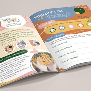 Image of a final year project wellness book