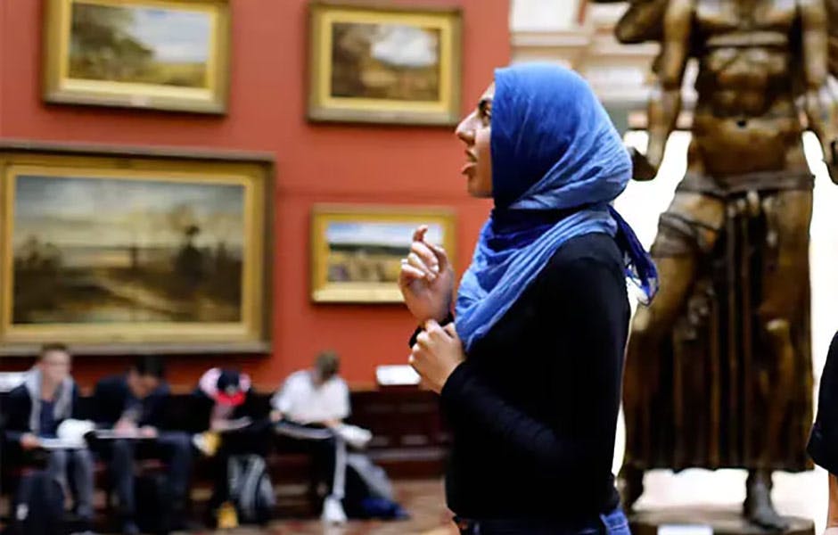Student Maryam Aisha in School of Art