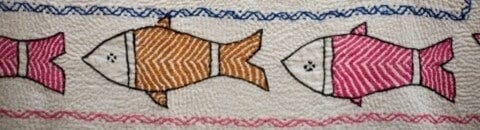 A piece of Sujini Embroidery