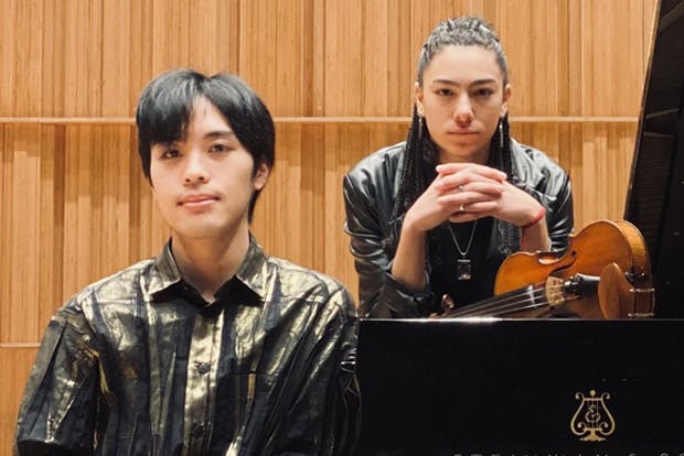 Pianist Daisuke Yoshida and violinist Luanah Lefebvre
