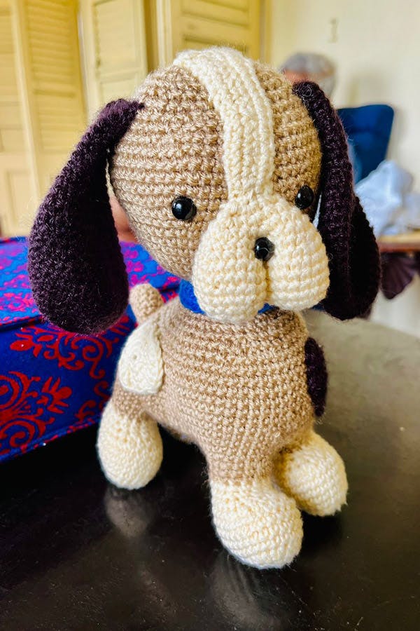 Crochet Dog - Mala Sinha