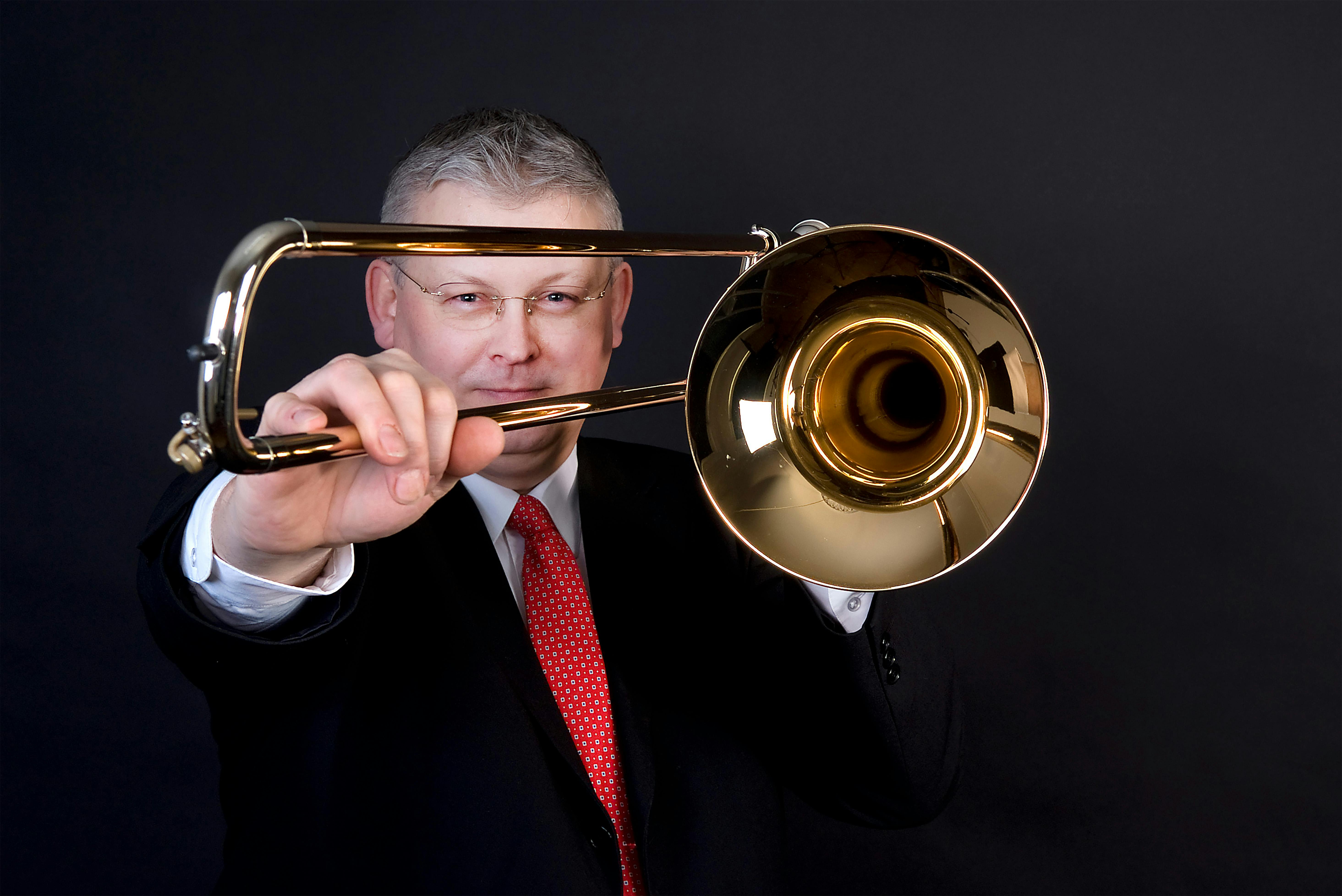 Trombonist Mark Nightingale
