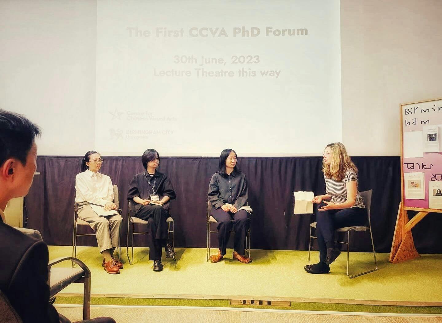 Panel discussion at the first CCVA PhD Forum in June 2023