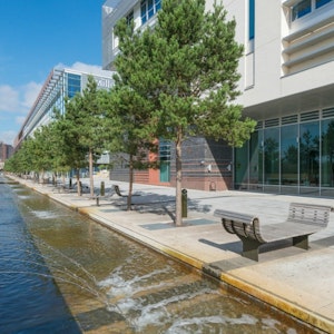 External Parkside Building and Water Feature