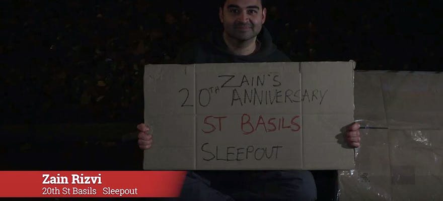 St. Basils sleepout blog- Zain