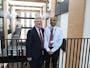 Labour MP Steve McCabe with BCU lecturer Ashok Patel