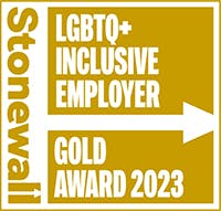 Stonewall LGBTQ+ inclusive employer gold award