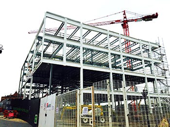 Building under construction at City Centre Campus