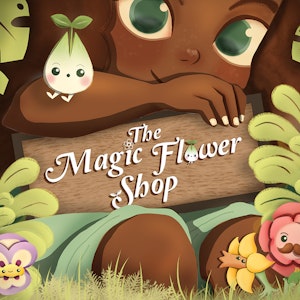 Student work - The Magic Flowershop book cover