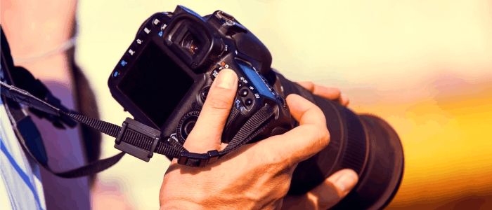 Camera in hands 