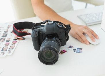 camera on desk 