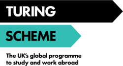 Turing Scheme Logo - The UK's global programme to study and work abroad.